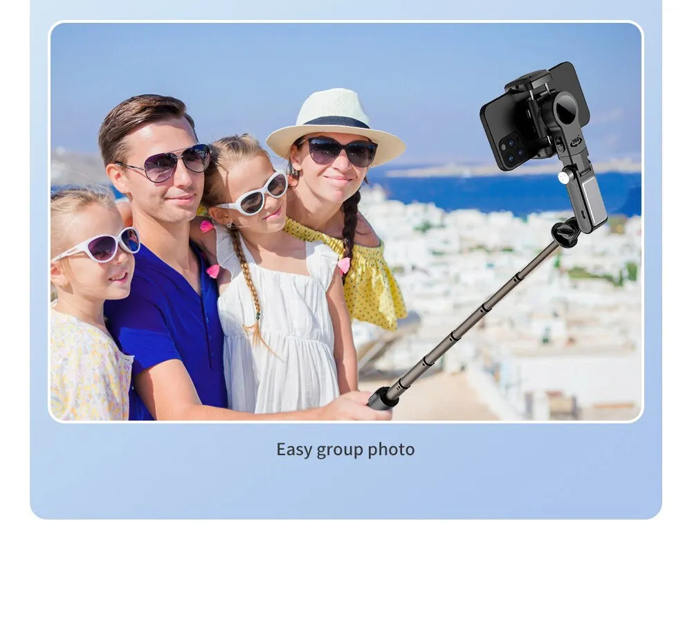 360 Rotation Auto Tracking Wireless Bluetooth Selfie Stick Tripod . Stabilizer Selfie Stick Tripod For Smartphone Live Photography.
