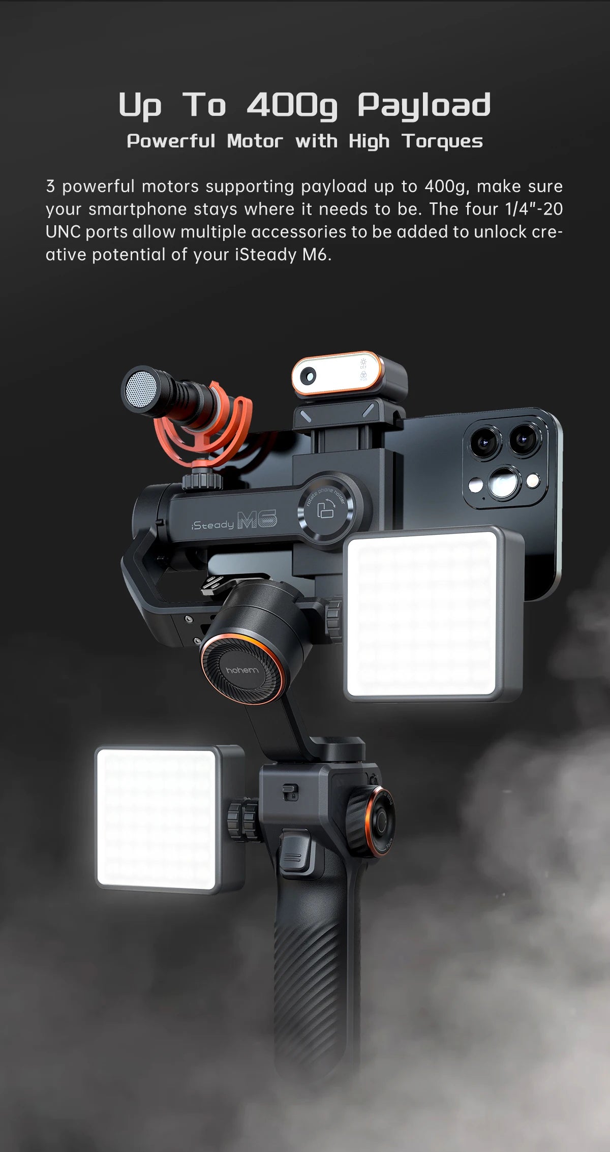 AI Tracker with Adjustable  Stabilizing Tripod For Smartphone For Content Creators/Bloggers