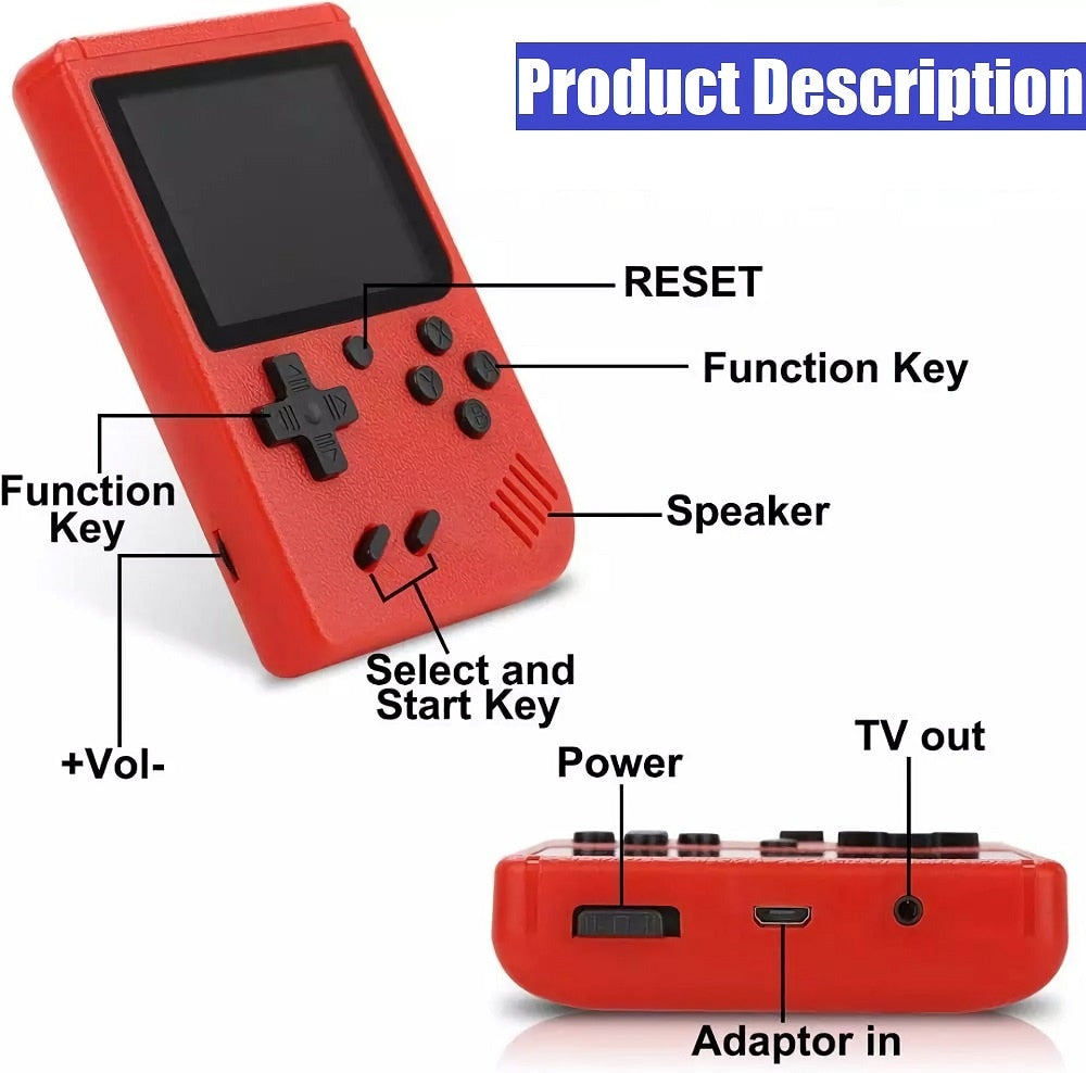 3.0 Inch Lcd Screen  Built-in Retro Video Game Console