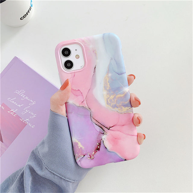 Vintage Marble Phone Case For iPhone