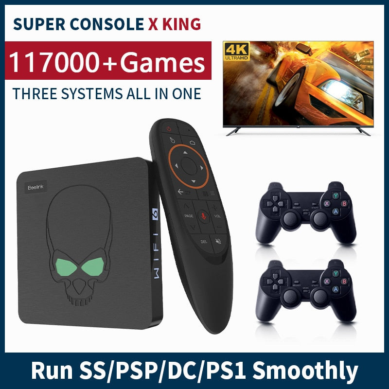Super Console Video Game Console For SS/PSP/N64/DC With 64000+ Games