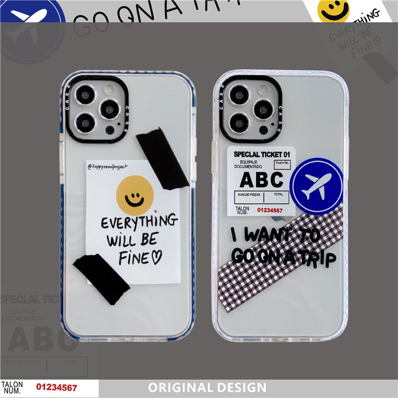 Simple Ticket Label Phone Case For iphone