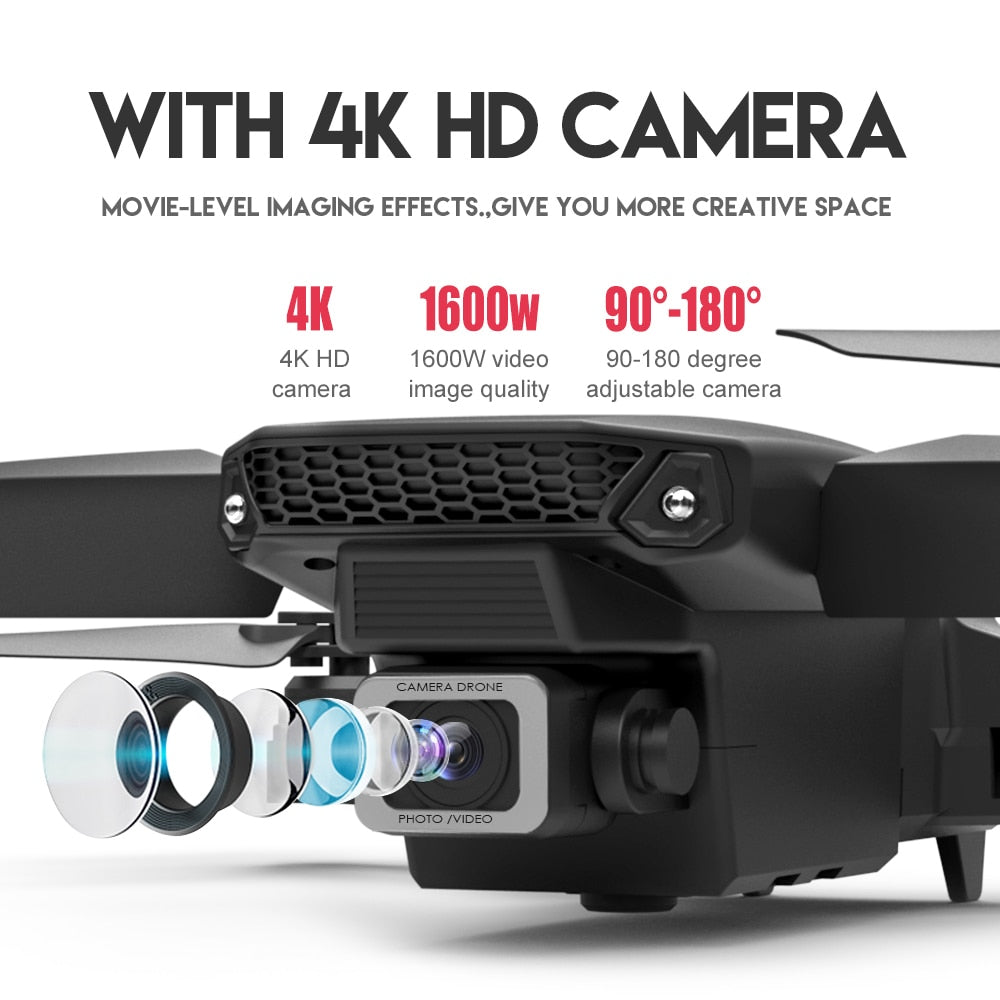 4 HD Wide Angle WiFi Drone (Dual Camera)