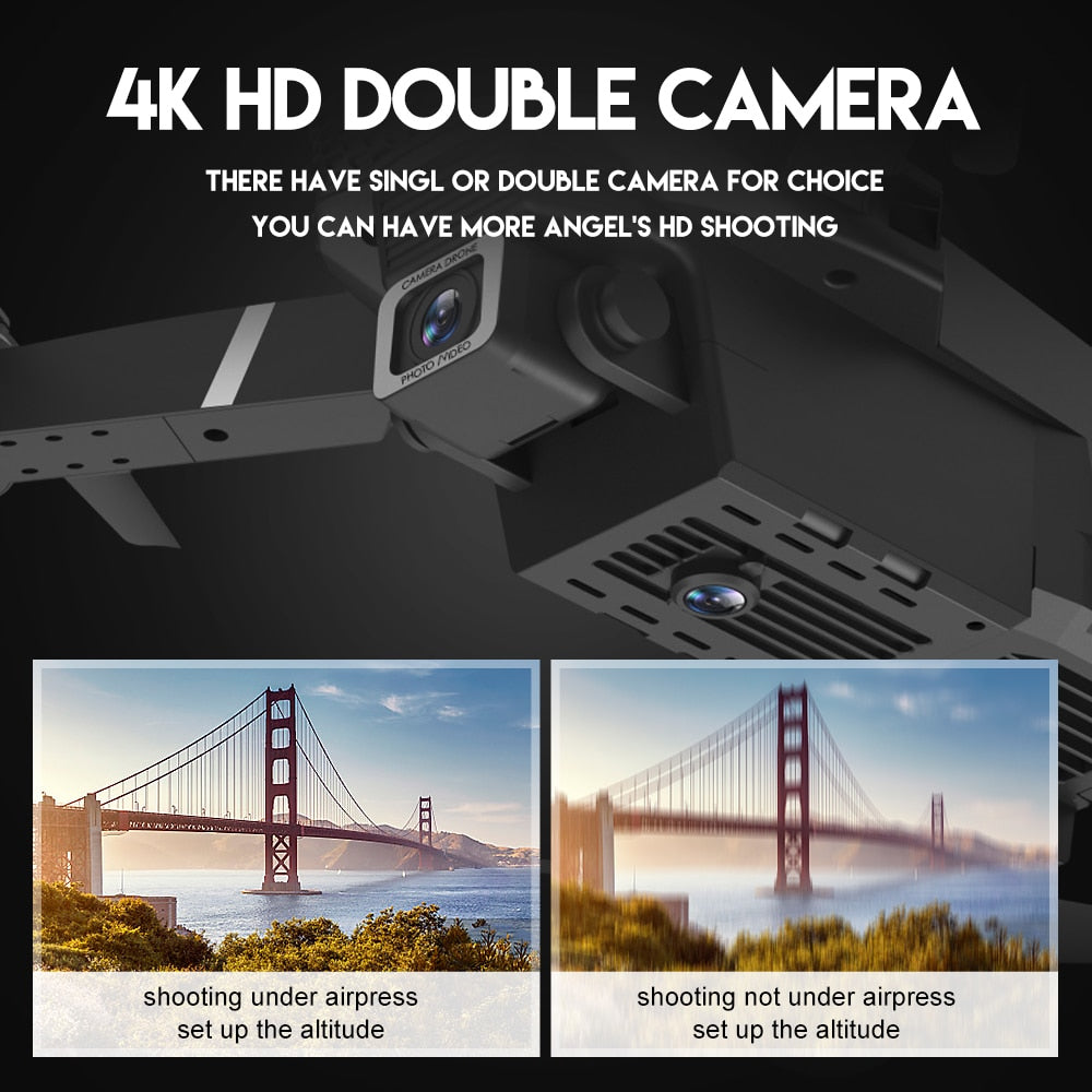 4 HD Wide Angle WiFi Drone (Dual Camera)