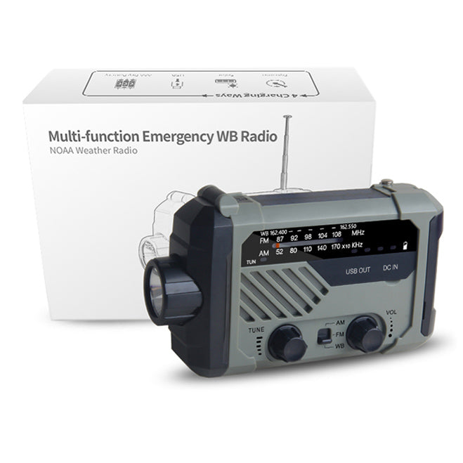 Solar Emergency Portable Radio (3-in-1 Flashlight)