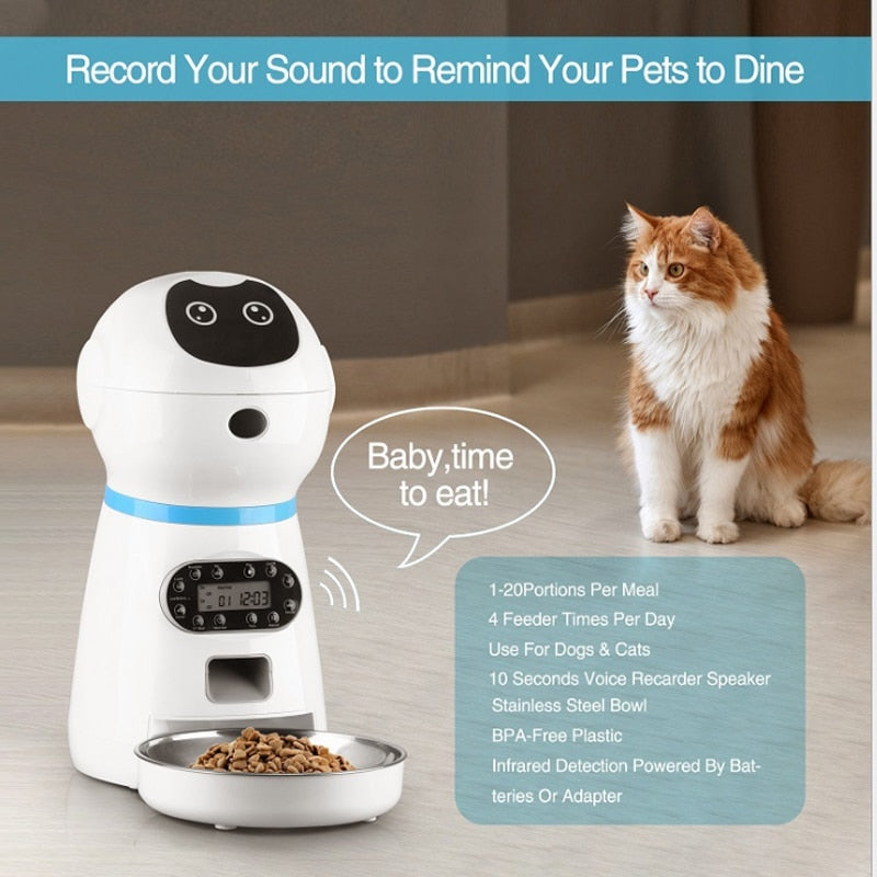 Smart Automatic Pet Feeder With Voice Record