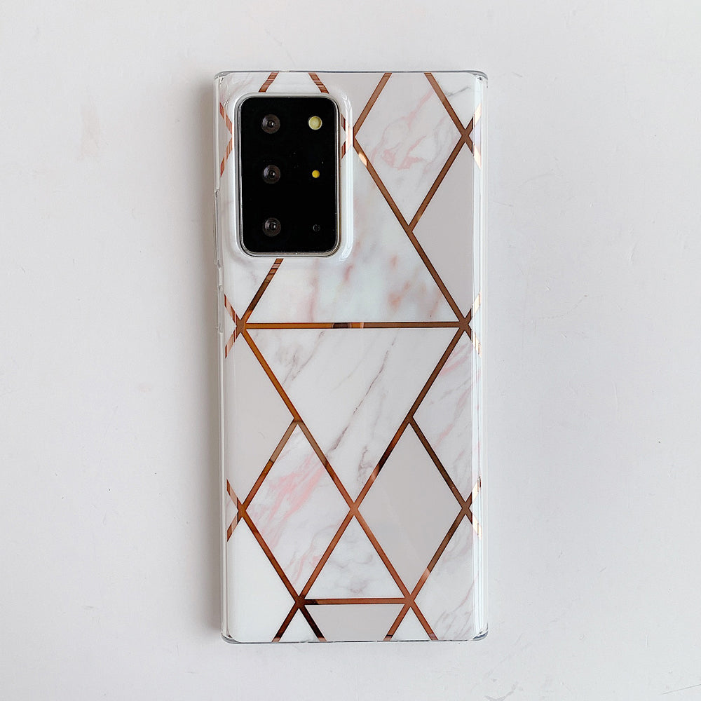 Electroplated Geometric Case For Samsung