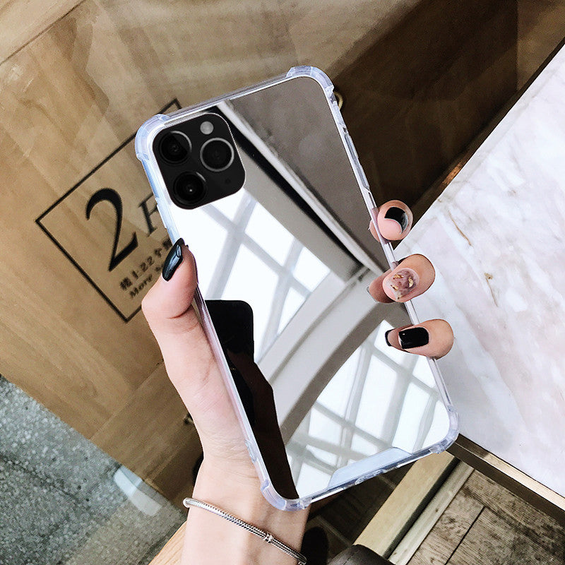 Luxury Letter Makeup Mirror Case For iPhone