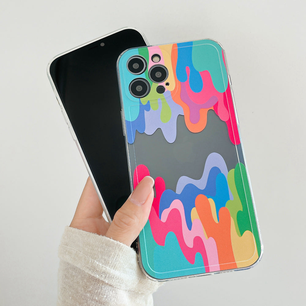 Melted Colorful Painting Phone Case for iPhone