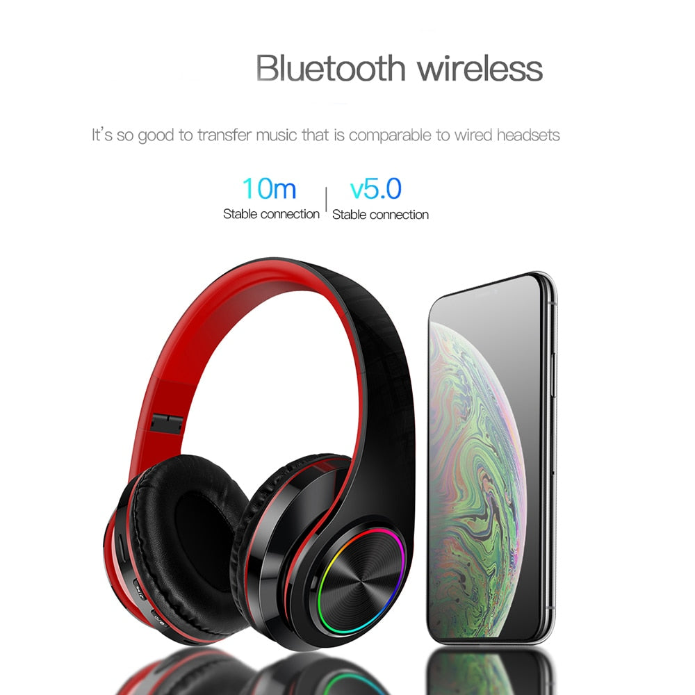 Noise Cancelling Foldable Bluetooth Wireless Headphones