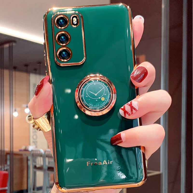 Luxury Plating Ring Holder Phone Case For Samsung