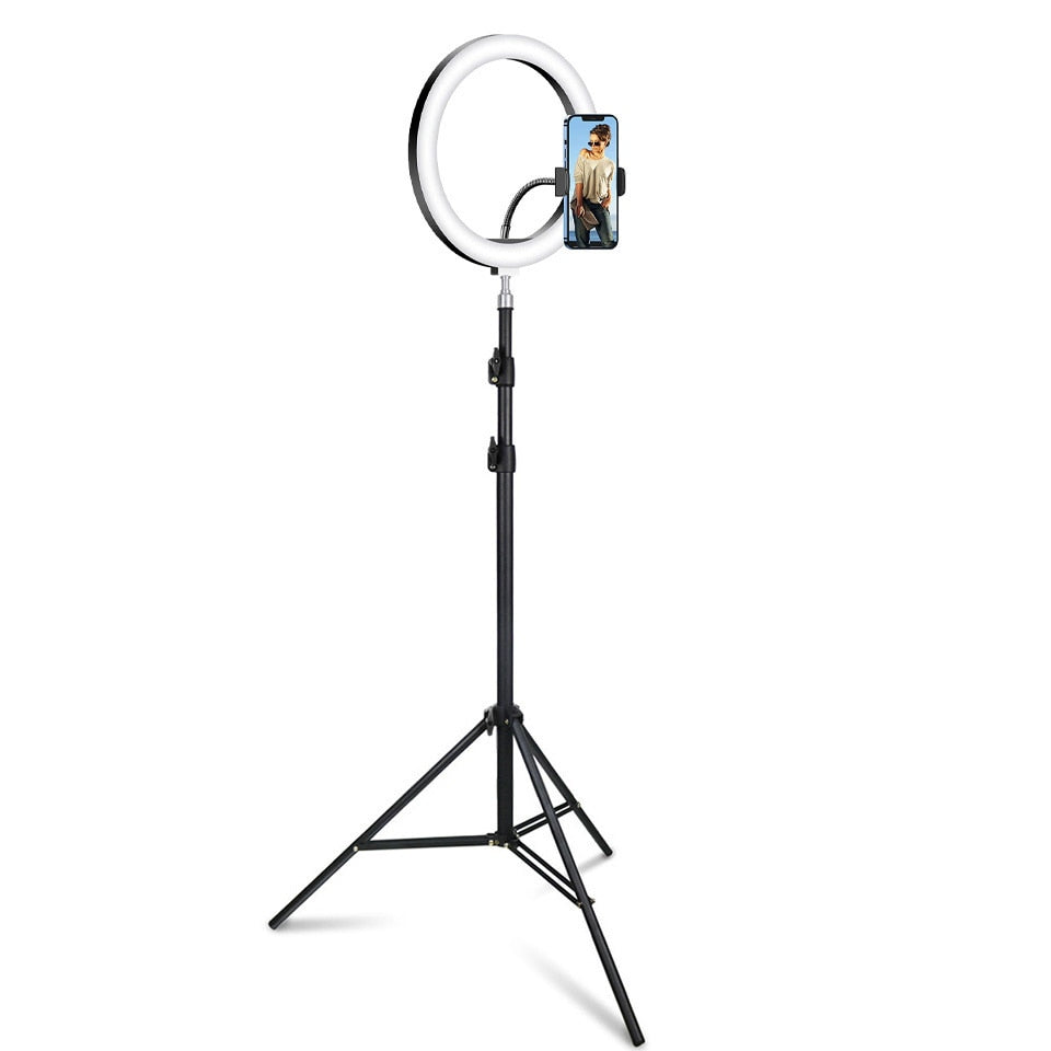 Dimmable Round Lamp Tripod