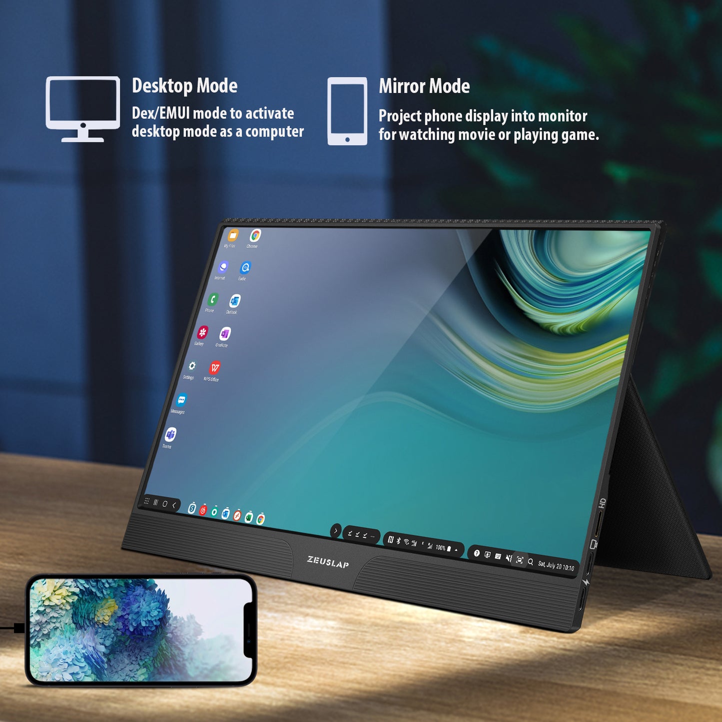 15.6inch touch panel portable monitor