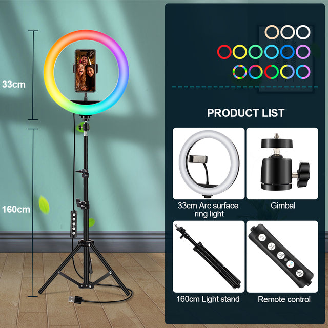 16 Colors Rgb Ring for camera and phone with Remote