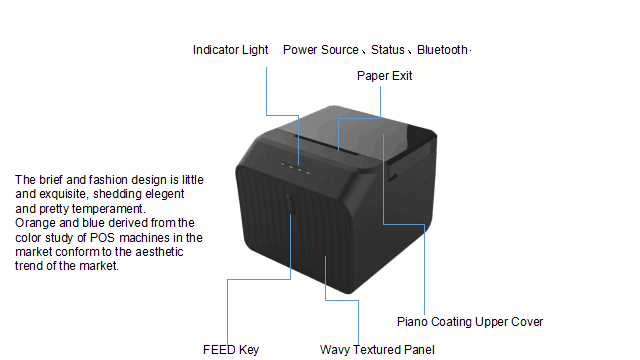 Bluetooth Label/Receipt Thermal Printer